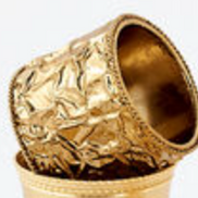 Set of 4 Gold Napkin Rings Assorted Styles