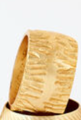 Set of 4 Gold Napkin Rings Assorted Styles