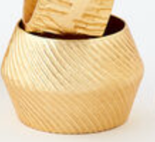 Set of 4 Gold Napkin Rings Assorted Styles