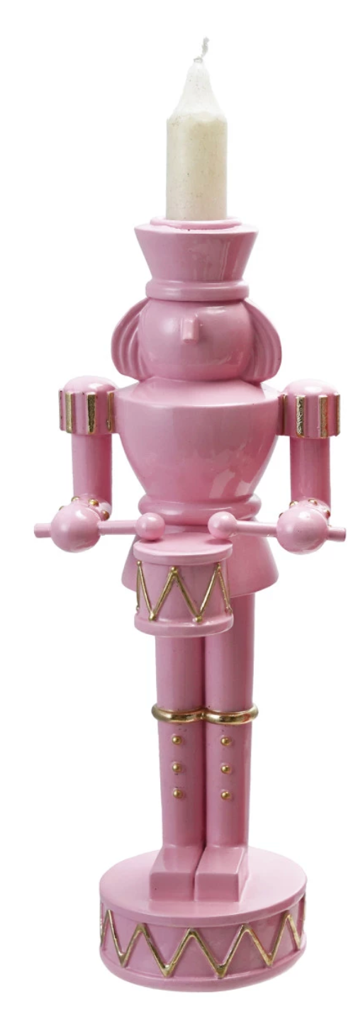 Resin Nutcracker Shaped Taper Holder