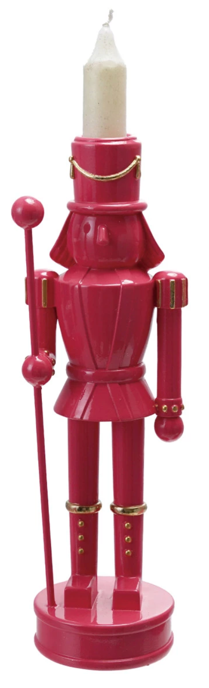 Resin Nutcracker Shaped Taper Holder