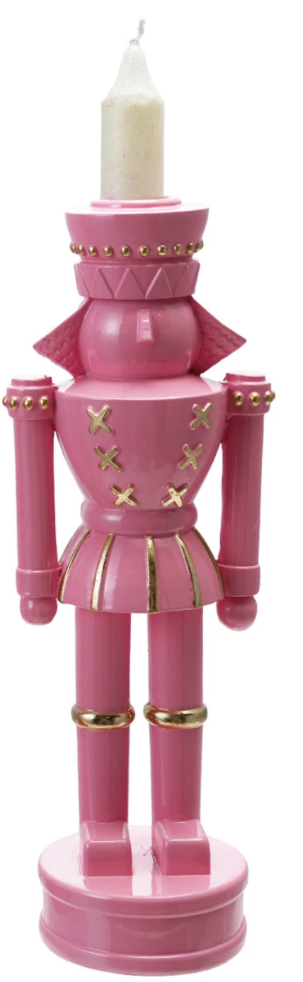 Resin Nutcracker Shaped Taper Holder