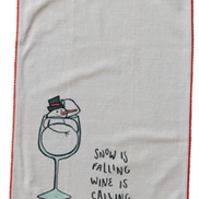 Tea Towel with Holiday Saying