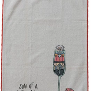 Tea Towel with Holiday Saying