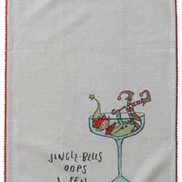 Tea Towel with Holiday Saying