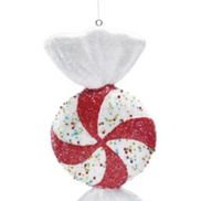 Oversized Foam Candy Ornaments with Glitter & Beads