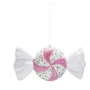 Oversized Foam Candy Ornaments with Glitter & Beads