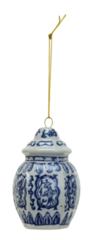 Blue and White Ginger Jar Ornaments