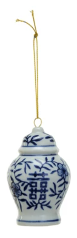 Blue and White Ginger Jar Ornaments