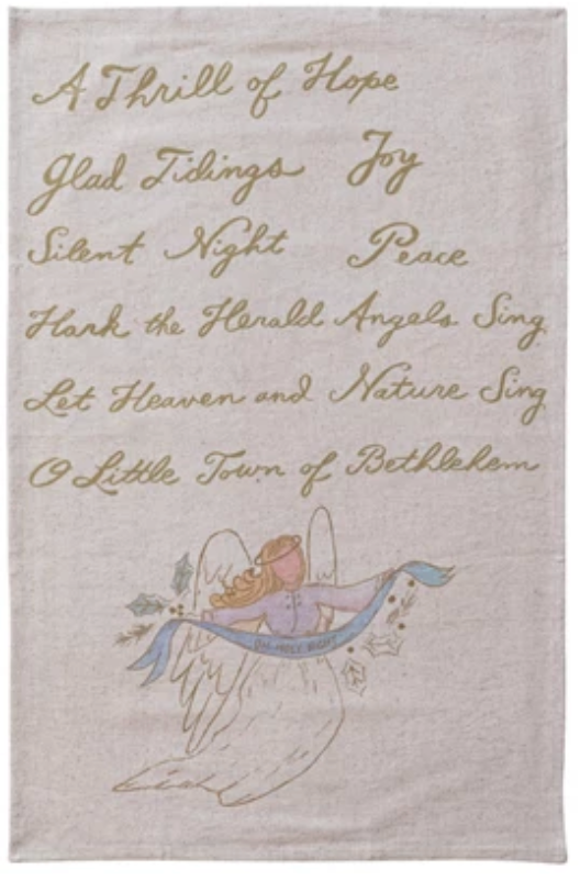 Holiday Saying Cotton & Linen Tea Towel