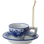 Blue and White Ornaments