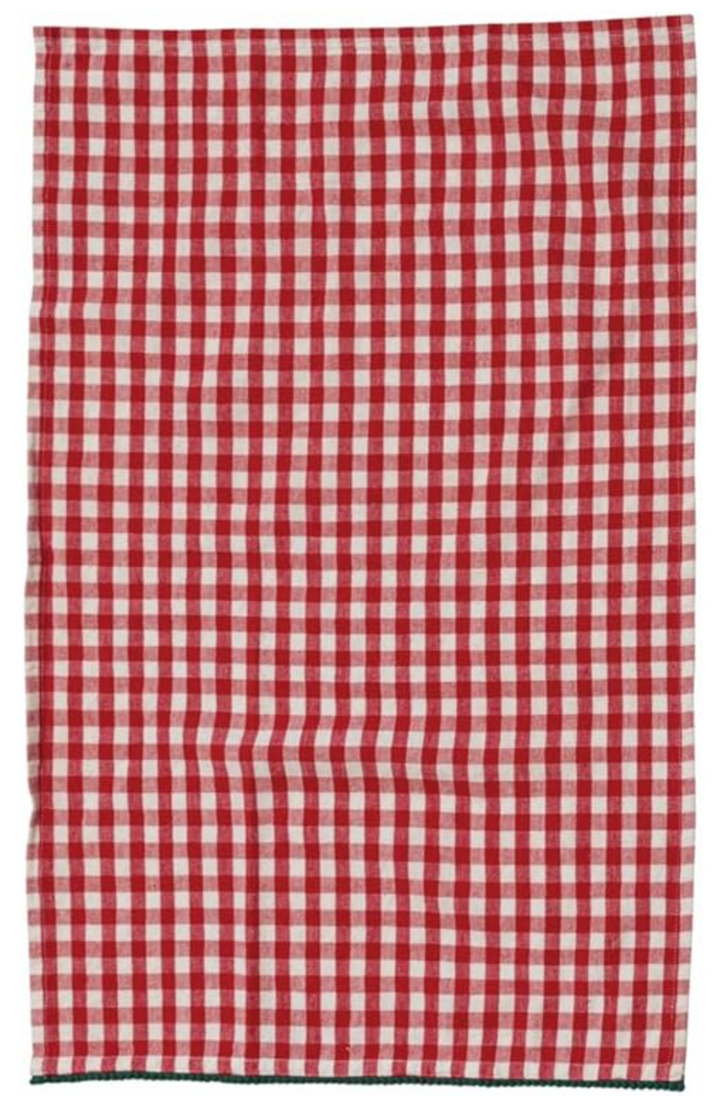 Red and Green Woven Tea Towels