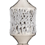 Snowed Pine Glass Ornament