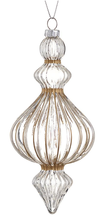 Gold-Trimmed Finial Ornament