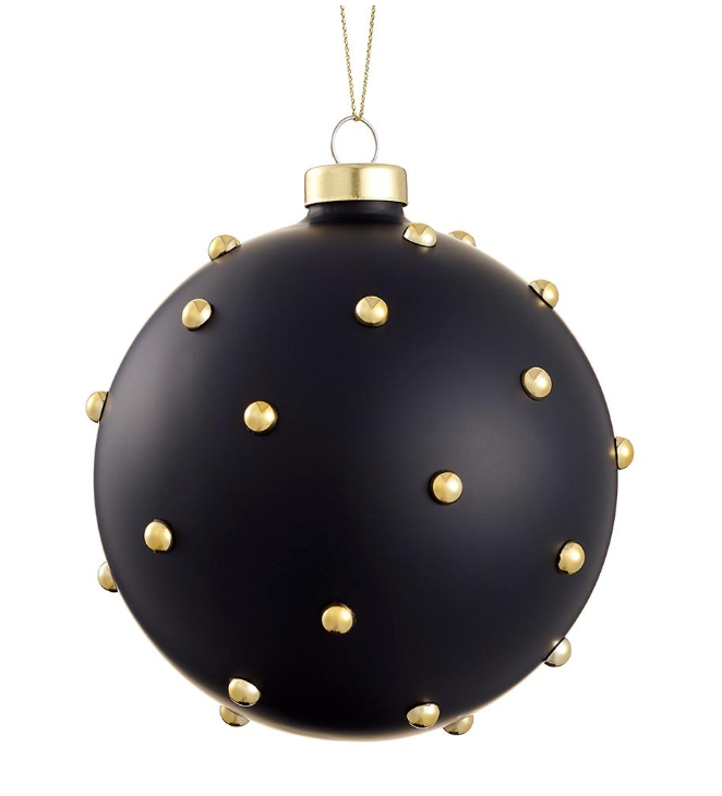 Black with Gold Ornament