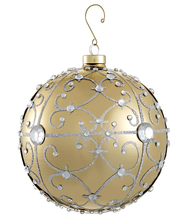 Gold and Silver Scroll Ornament