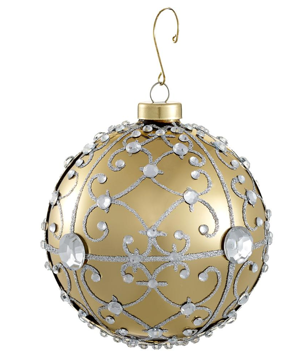 Gold and Silver Scroll Ornament