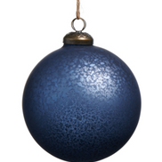 Blue Mercury Glass Ornament