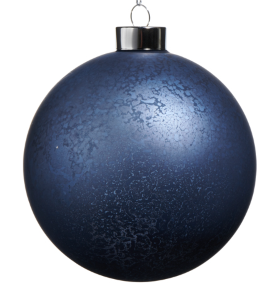 Blue Mercury Glass Ornament