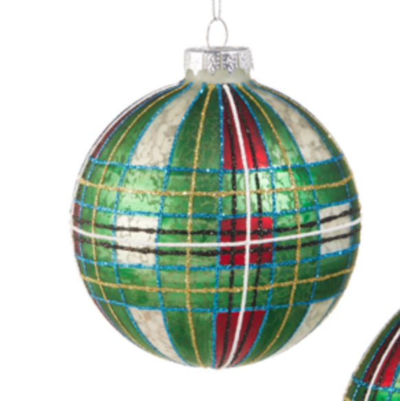 Green Tartan Ornament
