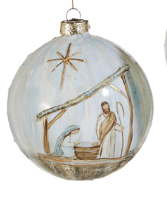 O' Holy Night Glass Ornament