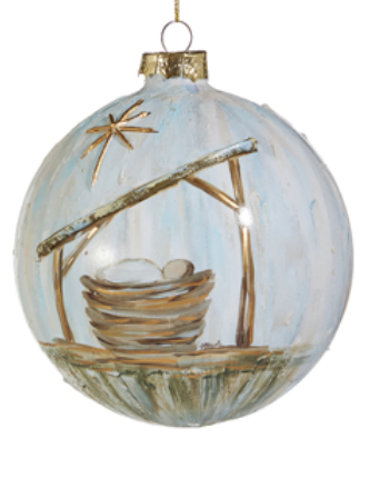 O' Holy Night Glass Ornament