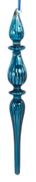 Blue Glass Finial Ornament