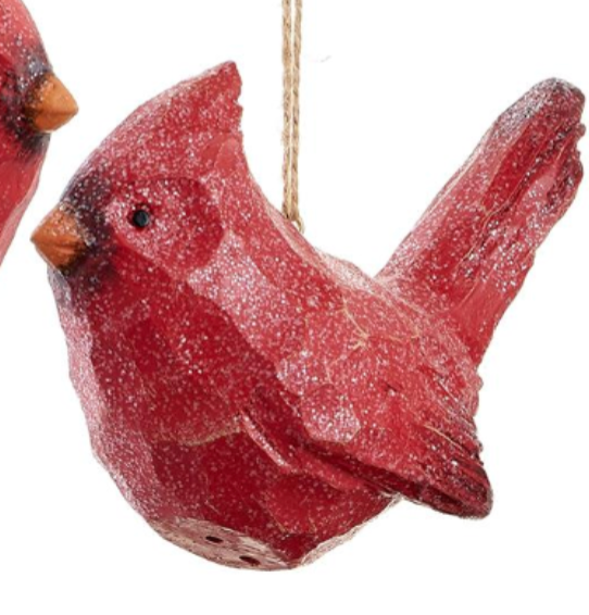 Carved Cardinal Ornament