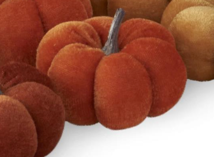Velvet Mini Pumpkins