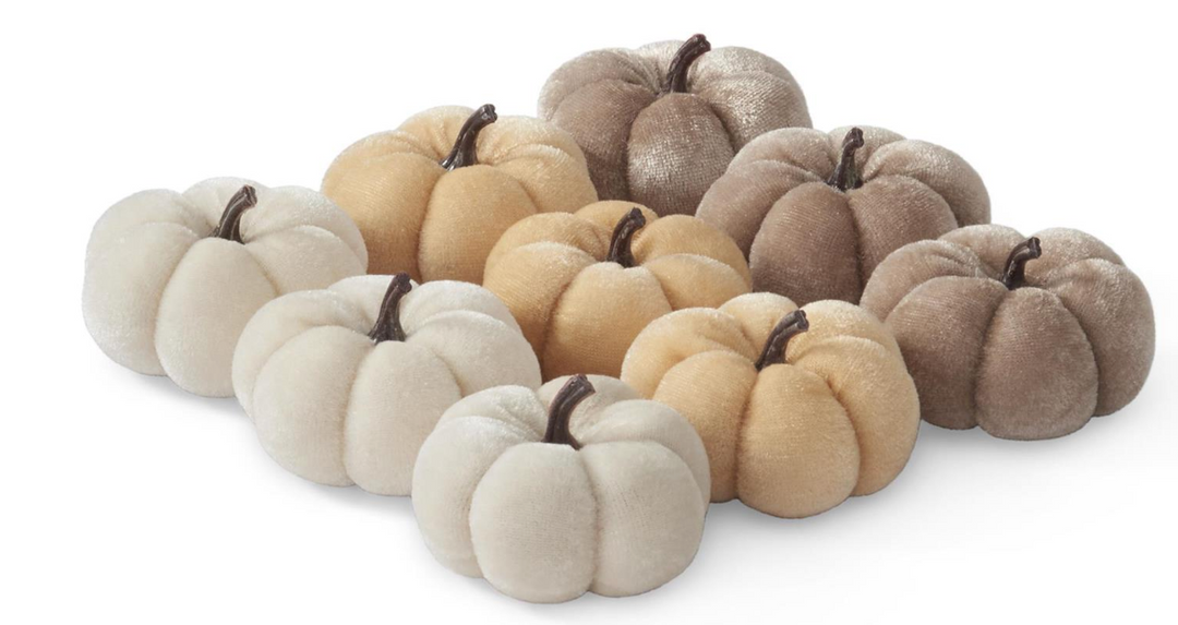 Velvet Mini Pumpkins