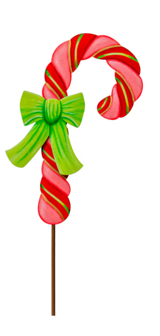 Green and Red Candy Cane Stakes