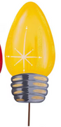 Colorful Christmas Bulb Stake