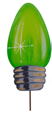 Colorful Christmas Bulb Stake