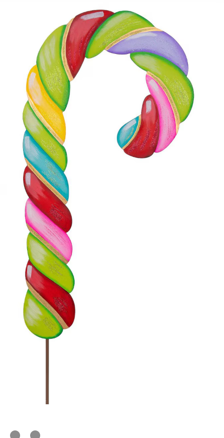 Colorful Candy Cane Stake