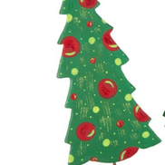 Timeless Green and Red Tree Pick