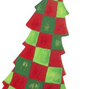Timeless Green and Red Tree Pick