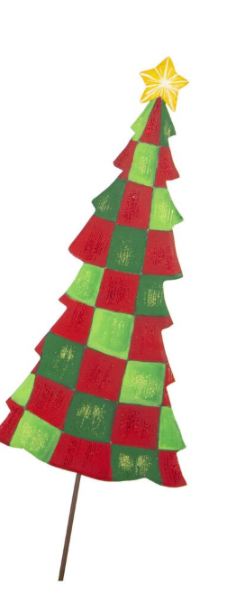 Timeless Green and Red Tree Pick