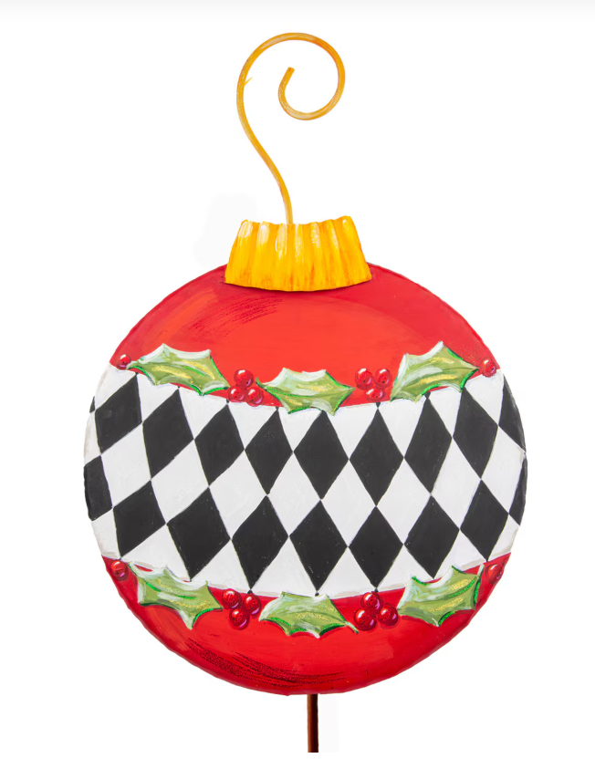 Red Elegant Ornament Stake