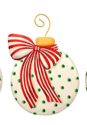 Red, Green, and White Hanging Ornament