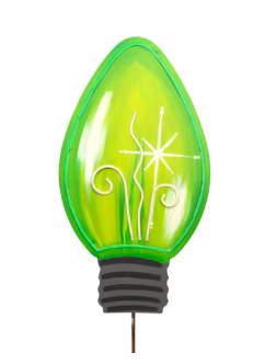LED Christmas Bulb Stake