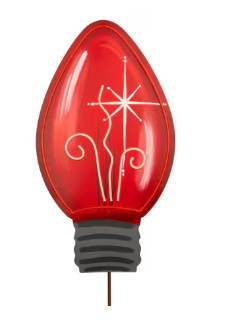 LED Christmas Bulb Stake