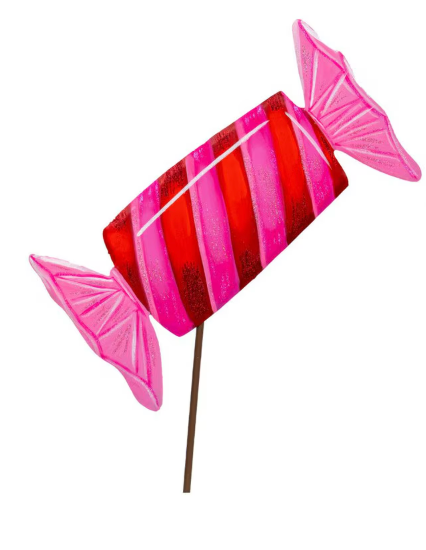Pink Wrapped Candy Stake