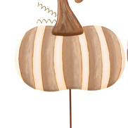 Neutral Patterned Pumpkin Stakes