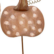 Neutral Patterned Pumpkin Stakes