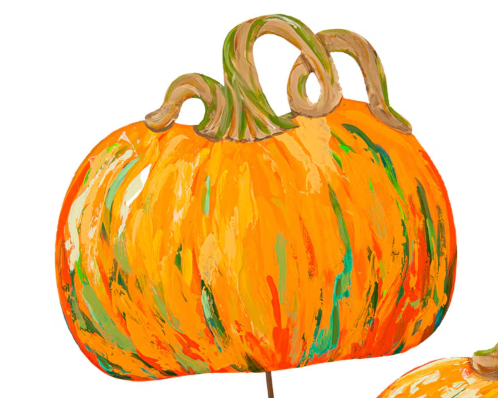 Orange Pumpkin Stake