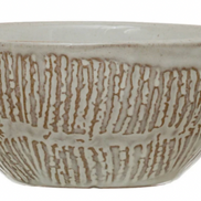 Dinnerware Debossed Stoneware Bowl