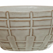 Dinnerware Debossed Stoneware Bowl