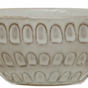Dinnerware Debossed Stoneware Bowl
