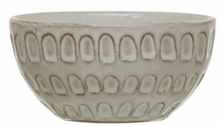 Dinnerware Debossed Stoneware Bowl