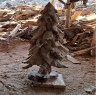Hand Crafted Teakroot Christmas Tree